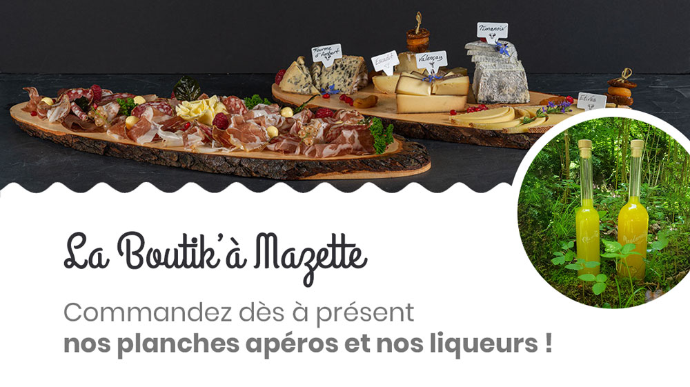La Boutik'à Mazette : planches apéros et liqueurs